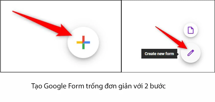 Tạo Google Form trống
