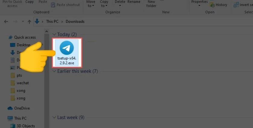 tải về dưới dạng tập tin .exe
