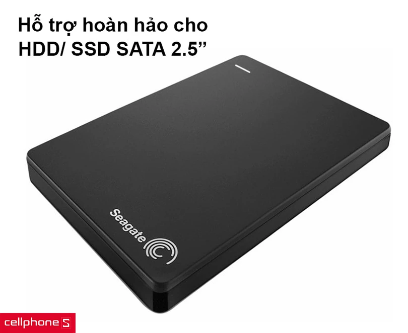 Hộp đựng ổ cứng Box SSD HDD Seagate 2.5 inch Sata 3