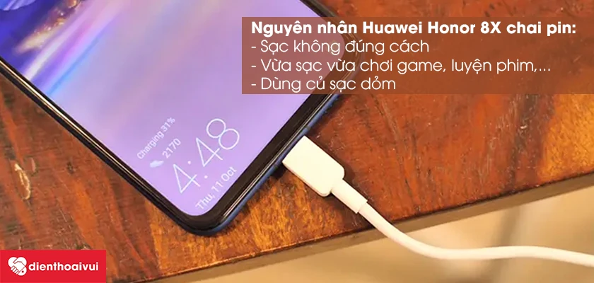 Thay pin Huawei Honor 8X