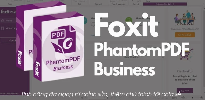 tải phần mềm chỉnh sửa file PDF miễn phí Foxit Phantom PDF