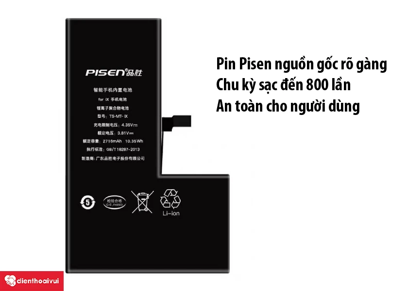 Lợi ích khi thay pin iPhone Pisen 11 Pro