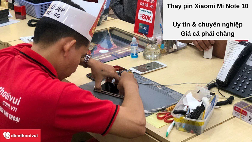 Thay pin Xiaomi Mi Note 10