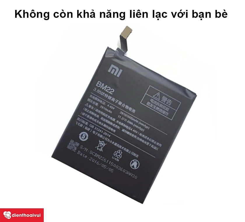 Thay pin Xiaomi Redmi 3S