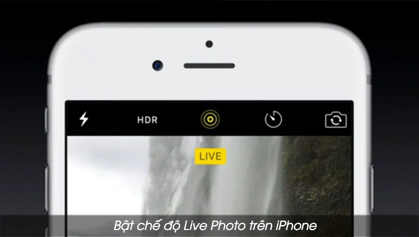 Bật chế độ Live Photo để tắt tiếng chụp ảnh iPhone