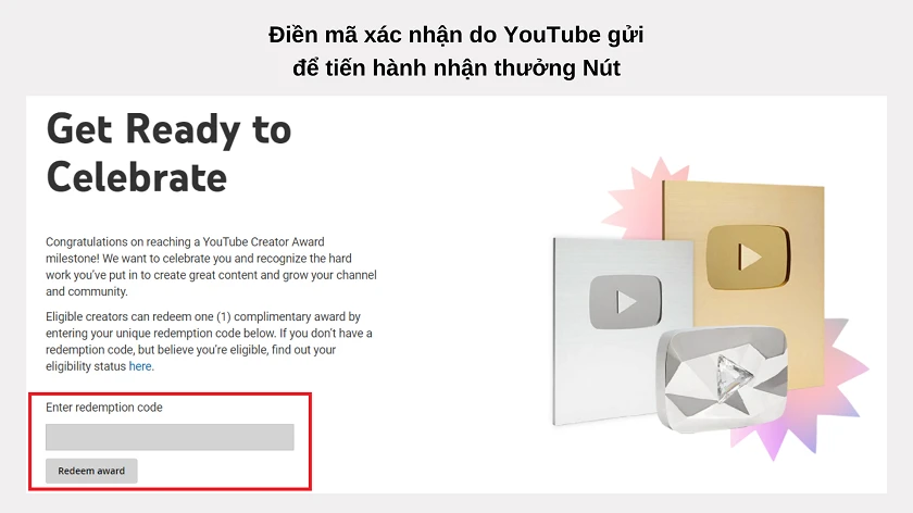 Đăng ký nhận nút Youtube