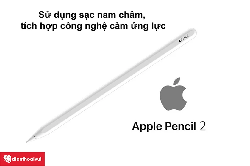 Bút cảm ứng Apple Pencil 2 chính hãng – Thiết kế đơn giản, sạc nam châm tiện lợi