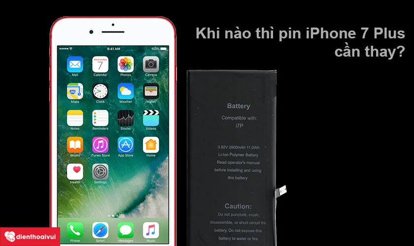 Thông tin cần biết khi thay pin iPhone 7 Plus VMAX chính hãng