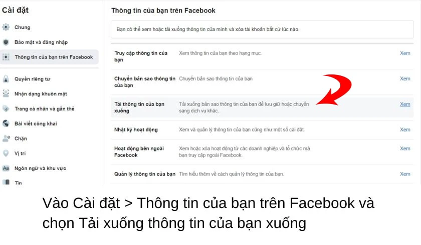 Cách khôi phục story đã xóa trên Facebook bằng máy tính