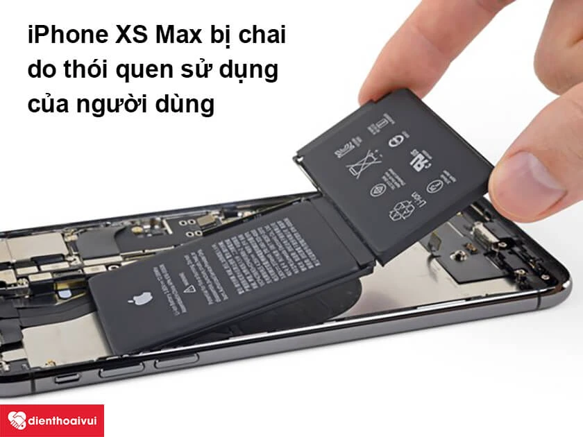 Vì sao pin iPhone XS Max bị chai, nguyên nhân gây hư hỏng?