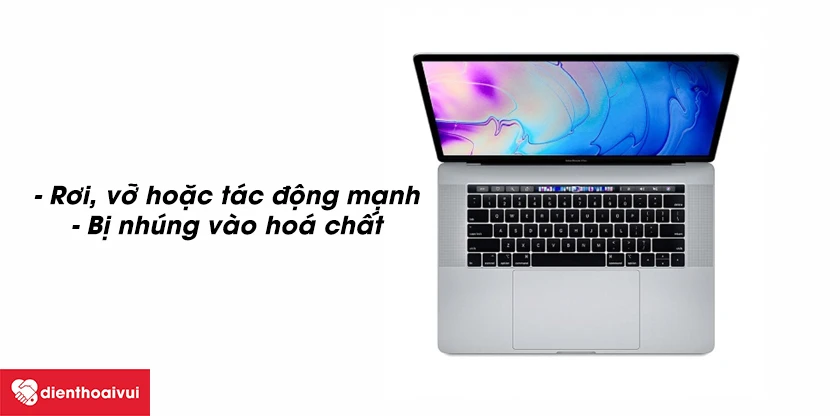 Đổi top case chính hãng MacBook Pro 2019, 15 inch