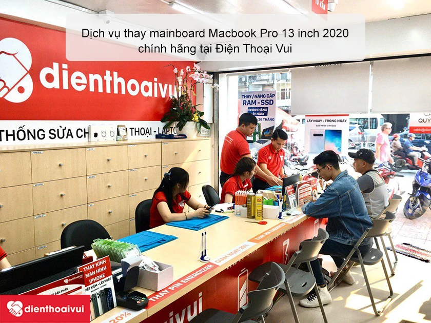 Dịch vụ thay mainboard Macbook Pro 13 inch 2020 chính hãng tại TP.HCM và Hà Nội