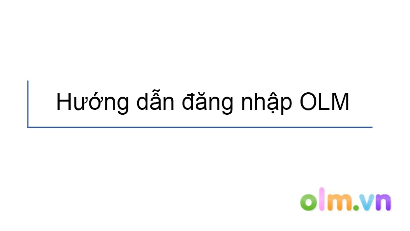 OLM đăng nhập