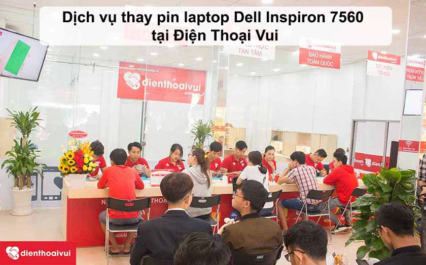 Dịch vụ thay pin laptop Dell Inspiron tại Điện Thoại Vui