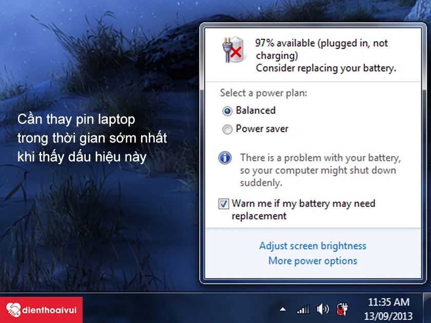 Khi nào pin Acer cần được thay mới?