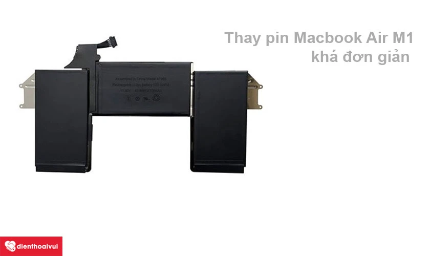 Thay pin Macbook Air M1 gồm các bước nào?