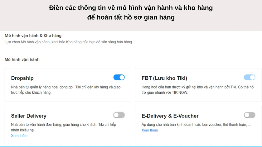Hướng dẫn đăng ký bán hàng tiki
