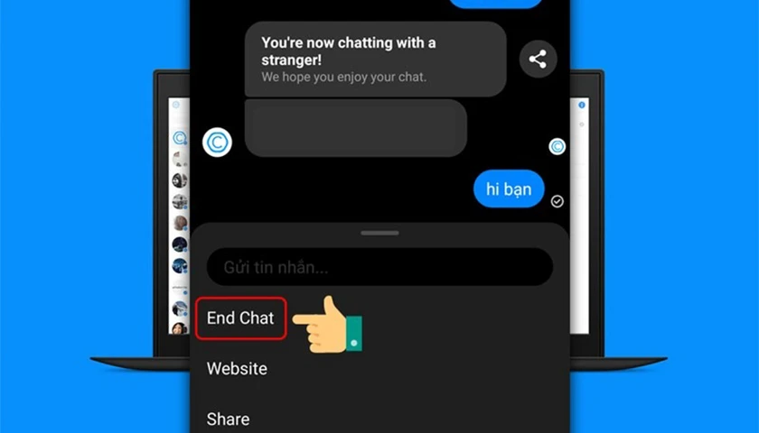 Cách chat với người lạ trên Messenger bằng điện thoại