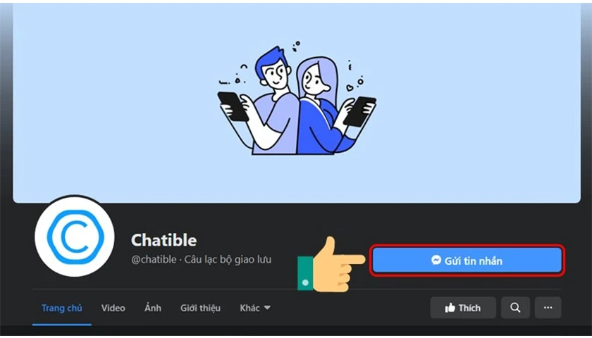 Cách Chatible với người lạ trên Messenger bằng máy tính