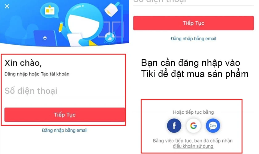 Hướng dẫn mua hàng với các bước cơ bản trên Tiki