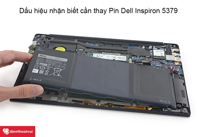 Dấu hiệu nhận biết cần thay Pin Dell Inspiron 5379