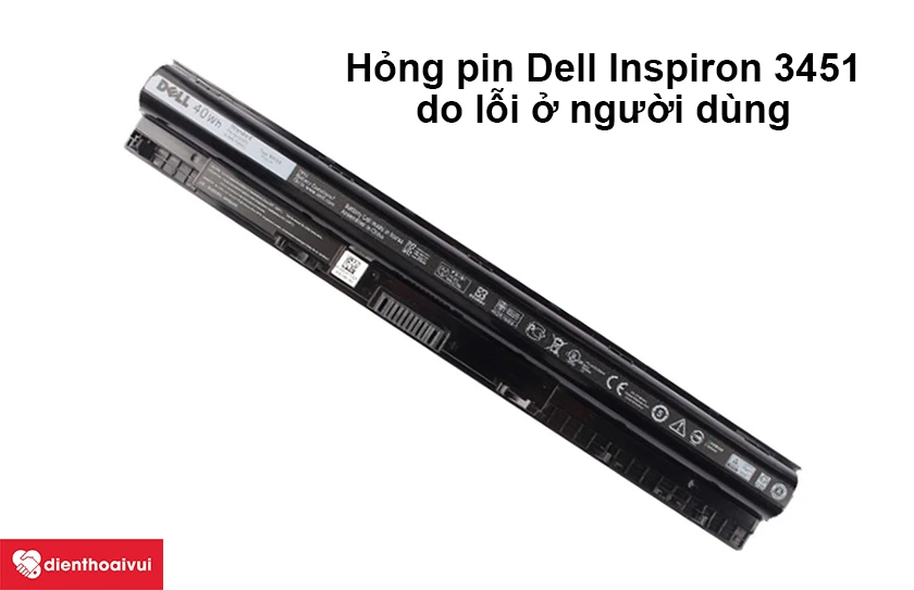 Nguyên nhân khiến pin Dell Inspiron bị hỏng
