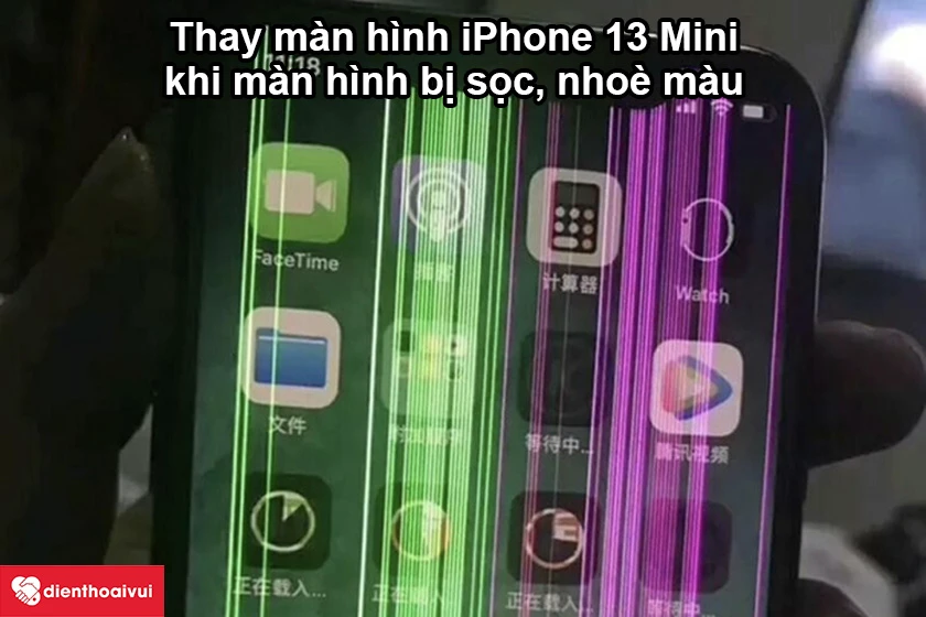 Trường hợp cần thay màn hình chính hãng Apple iPhone 13 Mini