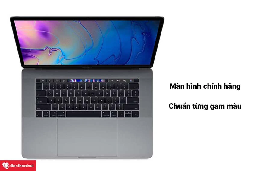 Màn hình MacBook Pro 2018, 13 inch chính hãng, chuẩn từng gam màu