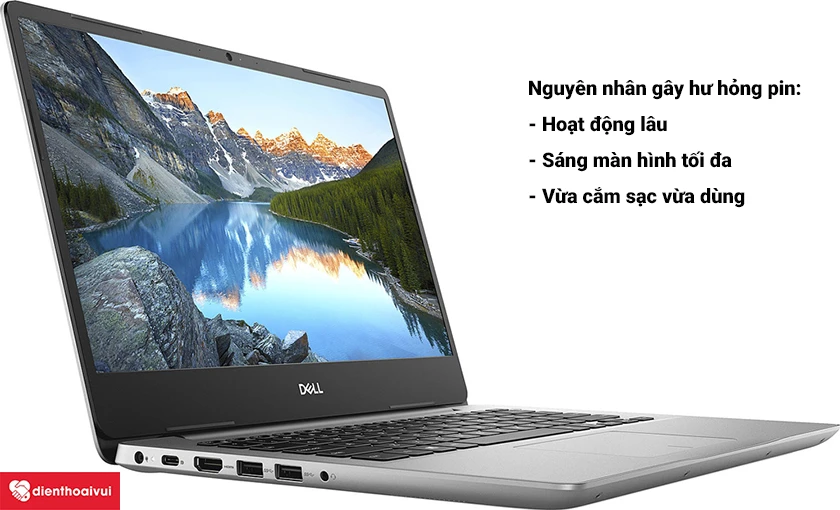 Nguyên nhân gây hư hỏng pin laptop Dell Inspiron 5480