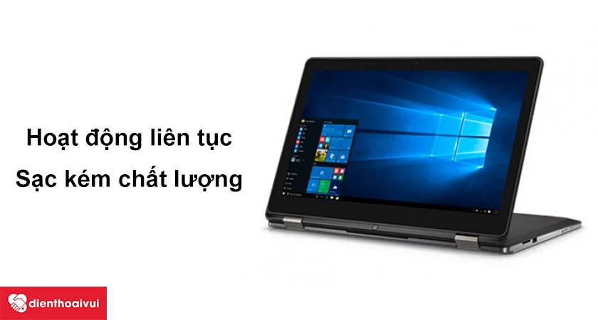 Nguyên nhân gây hư hỏng pin laptop Dell Inspiron