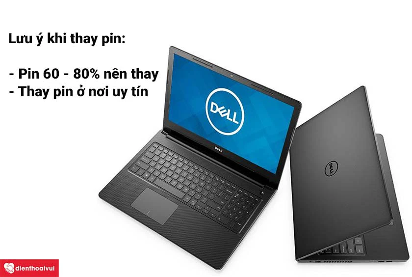 Lưu ý khi hay pin laptop Dell mới