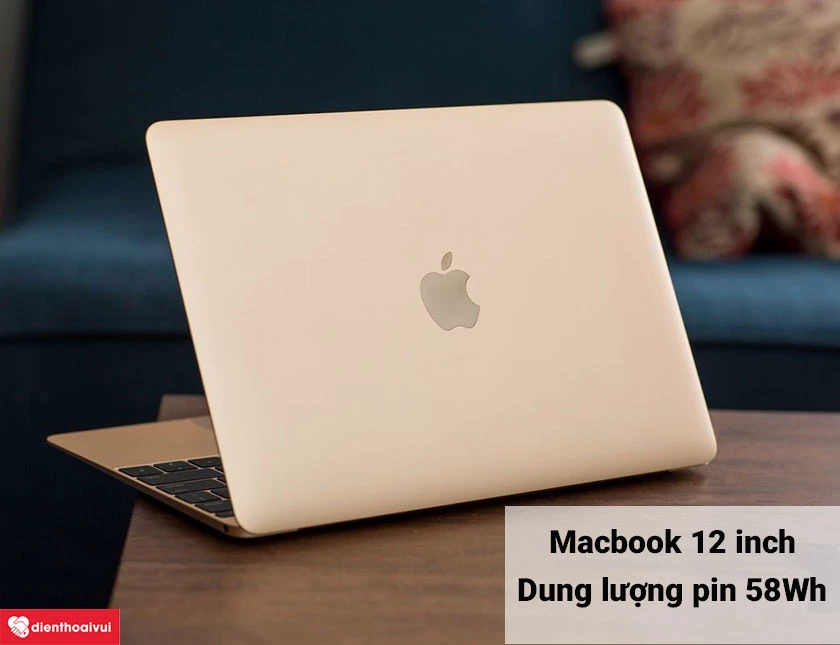Pin của laptop Macbook 12 inch 2015 bao nhiêu mAh?