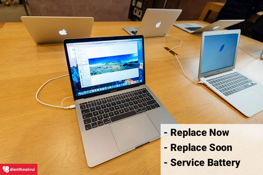 Dấu hiệu nhận biết cần thay pin Macbook 12 inch 2015