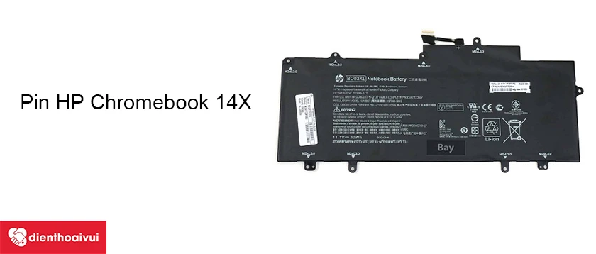 Thay pin laptop HP ChromeBook 14X giá rẻ uy tín tại TP.HCM và Hà Nội