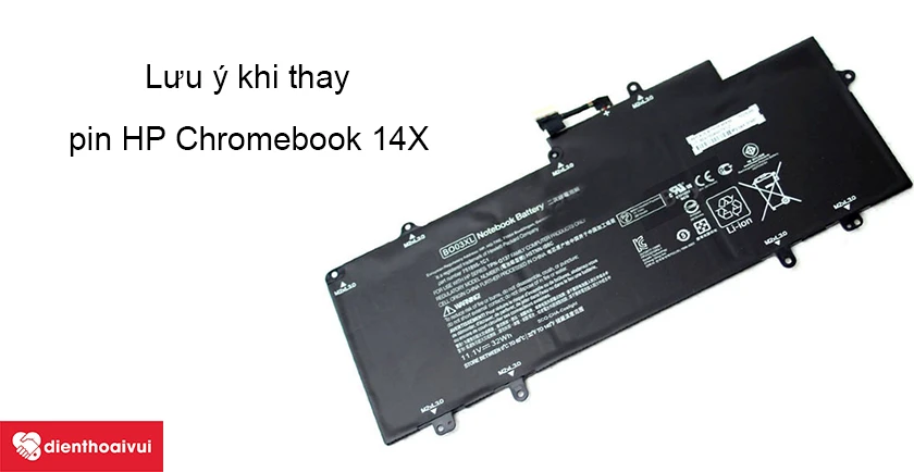 Thay pin laptop HP ChromeBook 14X giá rẻ uy tín tại TP.HCM và Hà Nội
