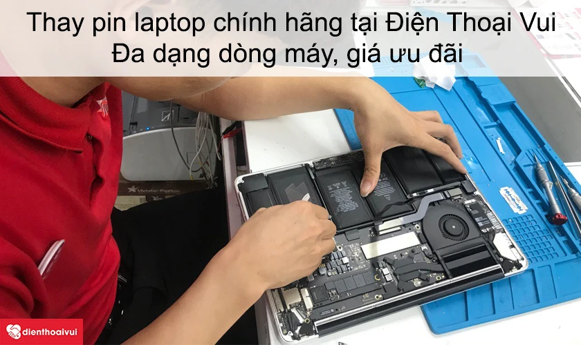 Dịch vụ thay pin laptop HP EliteBook Folio 9470M uy tín tại Điện Thoại Vui