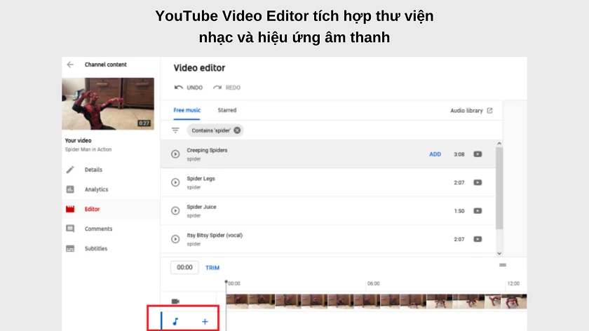 Tính năng nổi bật của YouTube Video Editor