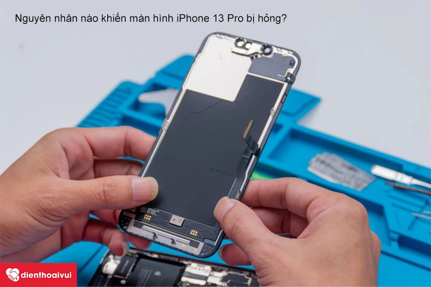 Nguyên nhân nào khiến điện thoại cần thay màn hình iPhone 13 Pro chính hãng Daison?