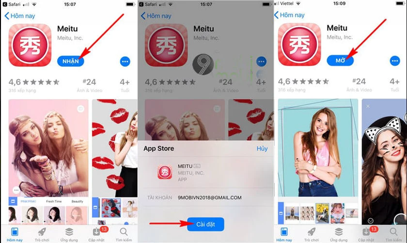 Cách tải và cài đặt app Meitu trên iOS
