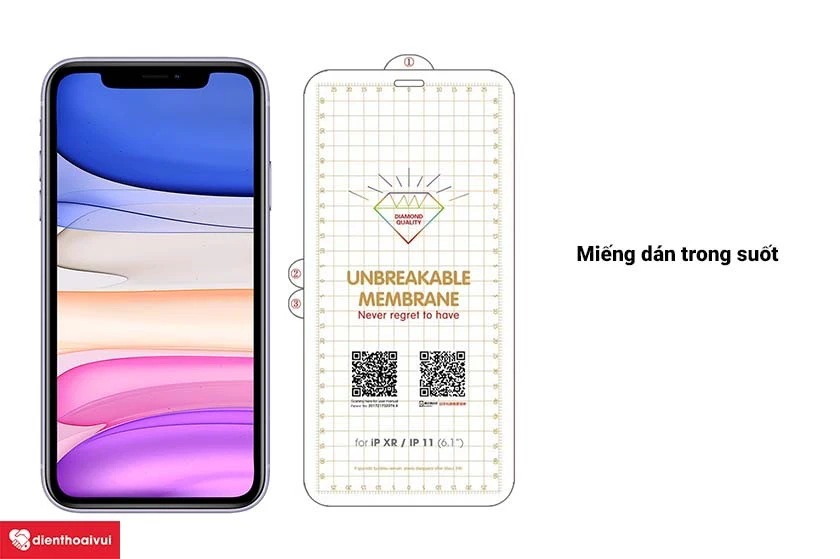 Miếng dán full màn hình điện thoại PPF Devia cao cấp 