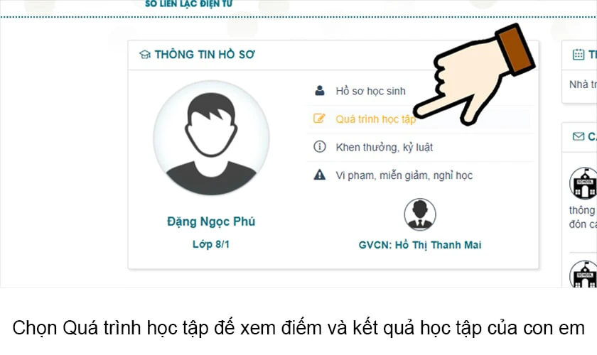 Hướng dẫn sử dụng smas.edu.vn cho phụ huynh trên máy tính