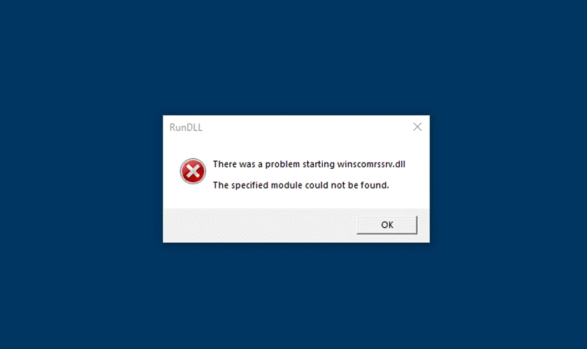 winscomrssrv.dll là lỗi gì?