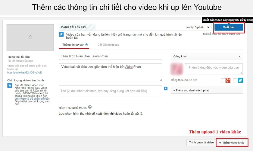 Thủ thuật làm video Youtube