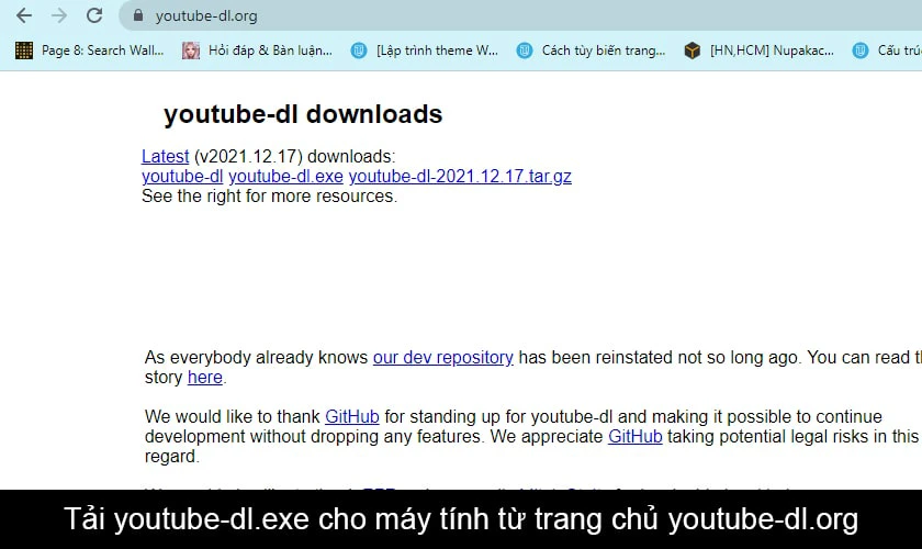 Cách cài đặt Youtube dl
