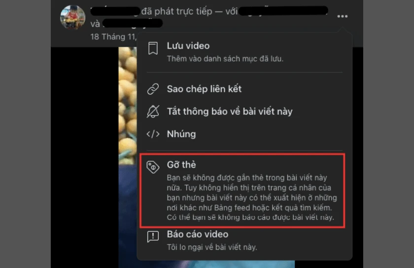 Bỏ thẻ ở các bài viết bị gắn thẻ