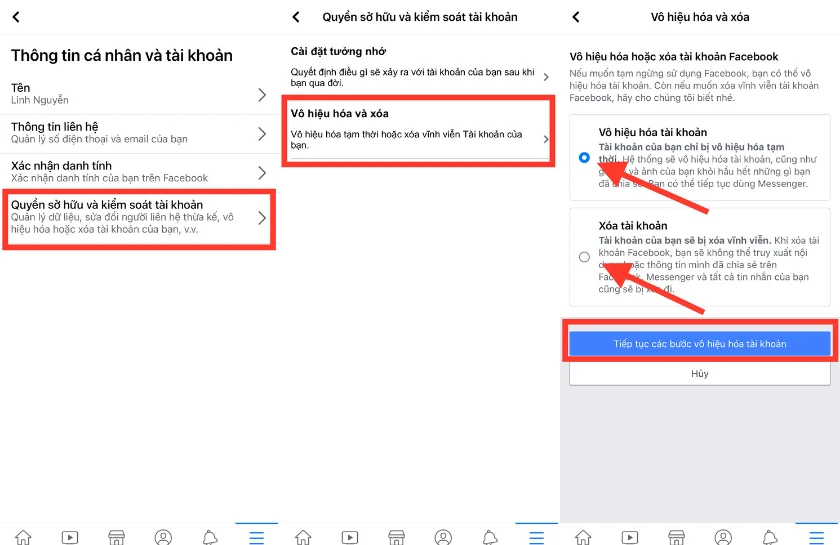 Xóa tài khoản Facebook không sử dụng nữa