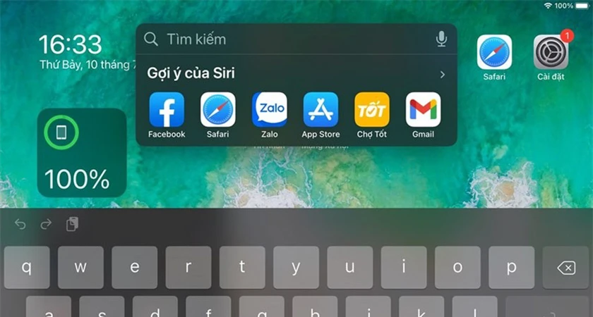 Tìm kiếm nhanh từ màn hình chính