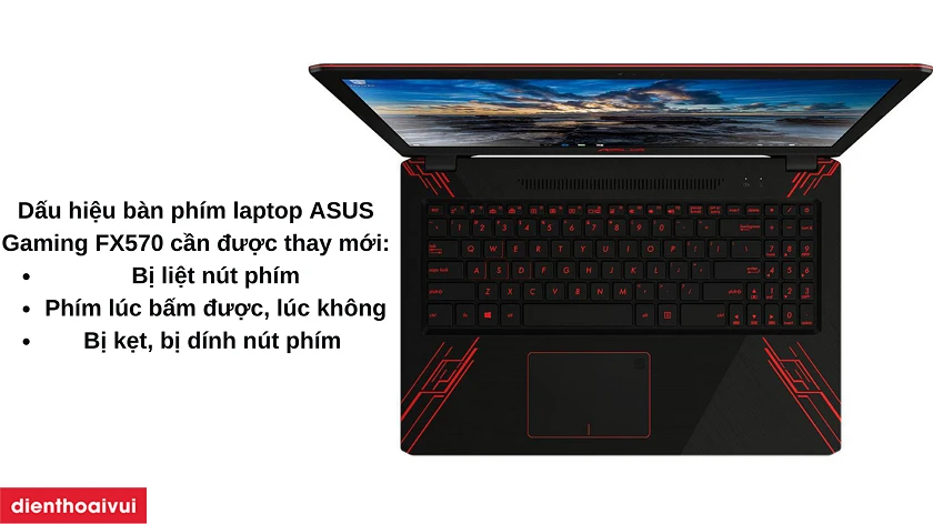 thay bàn phím laptop ASUS Gaming FX570