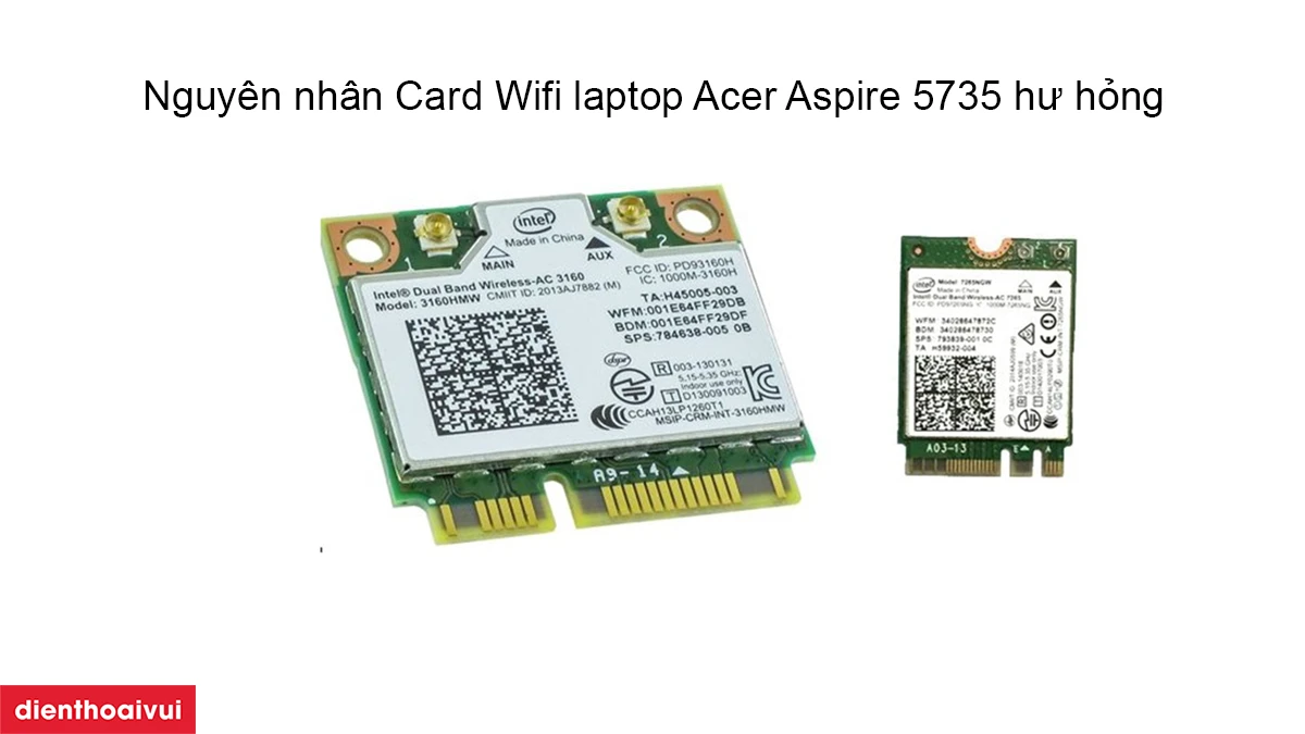 Thay card Wifi laptop Acer Aspire 5735