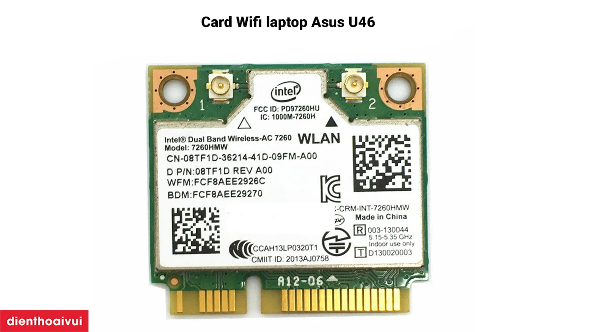 Thay card Wifi laptop Asus U46